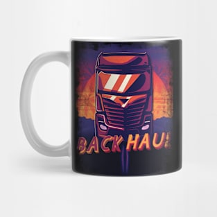 Truck Driver Retro sunset Mug